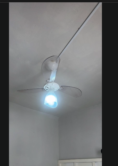 Ventilador depois do serviço elétrico